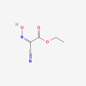 molecular formula C5H6N2O3 B1234923 Ethyl 2-cyano-2-(hydroxyimino)acetate CAS No. 56503-39-0