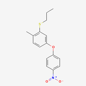 4-Methyl-3-(n-propylthio)phenyl 4-nitrophenyl ether