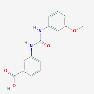 molecular formula C15H14N2O4 B1234933 3-[[(3-Methoxyanilino)-oxomethyl]amino]benzoic acid 