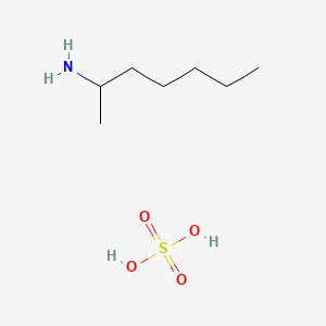 molecular formula C7H19NO4S B12349352 (1-Methylhexyl)ammonium sulphate CAS No. 33423-91-5