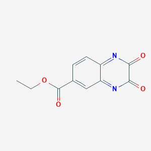 molecular formula C11H8N2O4 B12349384 Ethyl 2,3-dioxoquinoxaline-6-carboxylate 