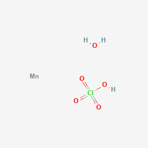 molecular formula ClH3MnO5 B12349478 Manganese;perchloric acid;hydrate 