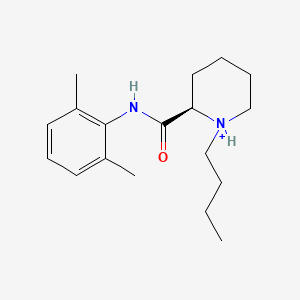 molecular formula C18H29N2O+ B1234951 Dextrobupivacaine(1+) 