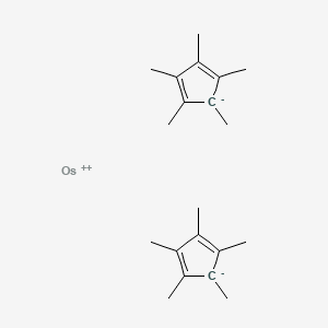molecular formula C20H30Os B12349515 Osmocene, 1,1',2,2',3,3',4,4',5,5'-decamethyl- 