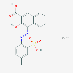 molecular formula C18H14CaN2O6S B12349574 Calcium 3-hydroxy-4-((4-methyl-2-sulfonatophenyl)diazenyl)-2-naphthoate 