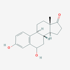 molecular formula C18H22O3 B123496 (8R,9S,13S,14S)-3,6-dihydroxy-13-methyl-7,8,9,11,12,14,15,16-octahydro-6H-cyclopenta[a]phenanthren-17-one CAS No. 1476-78-4
