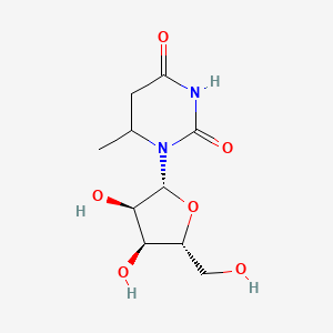 molecular formula C10H16N2O6 B12349661 1-[(2R,3R,4S,5R)-3,4-dihydroxy-5-(hydroxymethyl)oxolan-2-yl]-6-methyl-1,3-diazinane-2,4-dione 