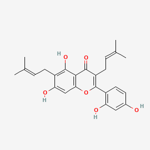 molecular formula C25H26O6 B1234969 Cudraflavone C CAS No. 19275-47-9