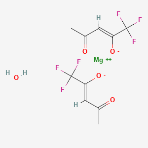 molecular formula C10H10F6MgO5 B12349703 Magnesium trifluoroacetylacetonate hydrate 
