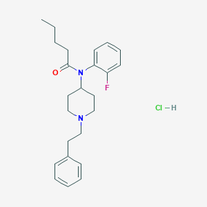 molecular formula C24H32ClFN2O B12349854 N-(2-fluorophenyl)-N-(1-phenethylpiperidin-4-yl)pentanamide,monohydrochloride CAS No. 2748624-06-6