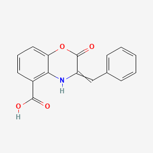 3-benzylidene-2-oxo-4H-1,4-benzoxazine-5-carboxylic acid