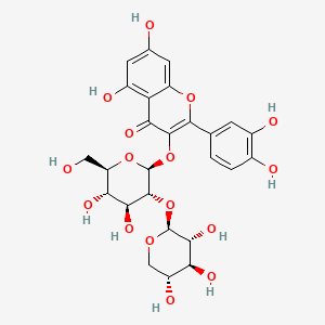 molecular formula C26H28O16 B1234988 Quercetin 3-O-Sambubioside CAS No. 83048-35-5