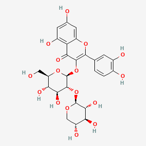 molecular formula C26H28O16 B1234988 Quercetin 3-sambubioside CAS No. 83048-35-5