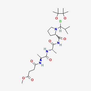 molecular formula C26H45BN4O8 B1234990 Boroval CAS No. 94242-92-9