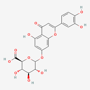 molecular formula C21H18O12 B1234991 Luteolin-7-glucuronide 