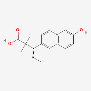 molecular formula C17H20O3 B1234994 Methallenestrilphenol, (-)- CAS No. 17660-00-3