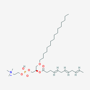 molecular formula C36H69NO7P+ B12349953 3,5,8-Trioxa-4-phosphatriaconta-12,15,18,21,24,27-hexaen-1-aminium, 7-[(hexadecyloxy)methyl]-4-hydroxy-N,N,N-trimethyl-9-oxo-, inner salt, 4-oxide, (7R,12Z,15Z,18Z,21Z,24Z,27Z)- 