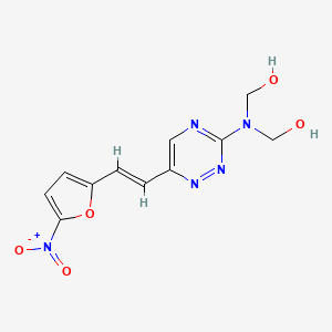 molecular formula C11H11N5O5 B1235003 Dihydroxymethylfuratrizine CAS No. 794-93-4