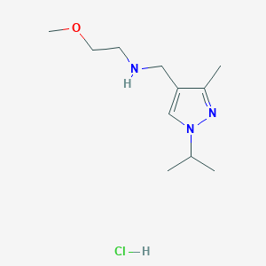 molecular formula C11H22ClN3O B12350032 [(1-isopropyl-3-methyl-1H-pyrazol-4-yl)methyl](2-methoxyethyl)amine CAS No. 1856098-92-4
