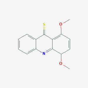 molecular formula C15H13NO2S B12350109 1,4-dimethoxy-4H-acridine-9-thione 