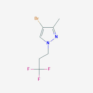 molecular formula C7H8BrF3N2 B12350113 4-Bromo-3-methyl-1-(3,3,3-trifluoropropyl)-1H-pyrazole CAS No. 1883290-06-9