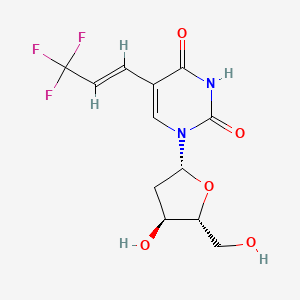 molecular formula C12H13F3N2O5 B1235012 5-(3,3,3-Trifluoro-1-propenyl) 2'-deoxyuridine CAS No. 69819-96-1