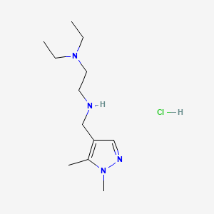 molecular formula C12H25ClN4 B12350127 N'-[(1,5-dimethyl-1H-pyrazol-4-yl)methyl]-N,N-diethylethane-1,2-diamine CAS No. 1856077-64-9