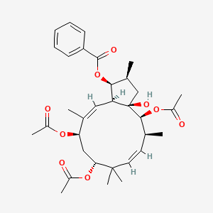 molecular formula C33H44O9 B1235013 Euphornin CAS No. 80454-47-3