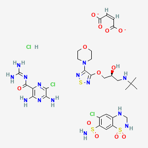molecular formula C30H43Cl3N14O12S3-2 B1235015 Moducrin CAS No. 73788-01-9