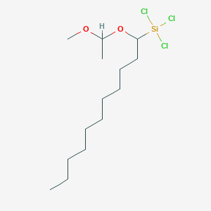 molecular formula C14H29Cl3O2Si B12350153 Methoxyethoxyundecyltrichlorosilane 