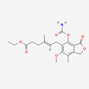 molecular formula C20H25NO7 B1235021 Carbamoyl mycophenolic acid ethyl ester CAS No. 40336-43-4