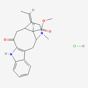 molecular formula C21H25ClN2O3 B1235022 Vobasine hydrochloride CAS No. 50720-30-4