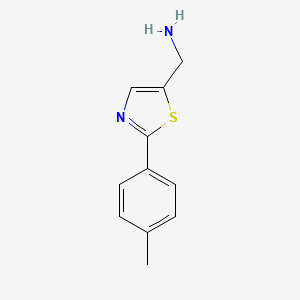 molecular formula C11H12N2S B12350248 C-(2-p-Tolyl-thiazol-5-yl)-methylamine 