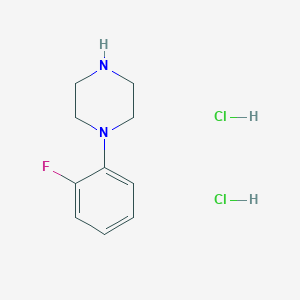 molecular formula C10H15Cl2FN2 B12350299 Piperazine, 1-(2-fluorophenyl)-, dihydrochloride 