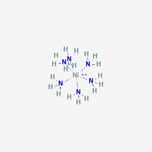 molecular formula H18N6Ni+2 B1235034 hexaamminenickel(II) 