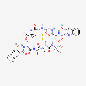molecular formula C52H60N10O14S2 B1235035 CID 6857738 