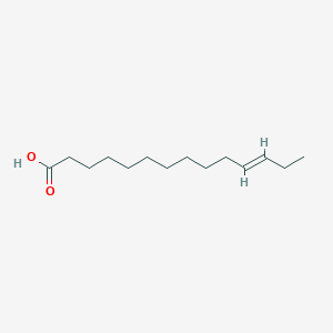 molecular formula C14H26O2 B1235037 trans-Tetradec-11-enoic acid 