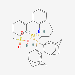 molecular formula C37H53NO3PPdS+ B12350397 ataCXium A Pd G3 