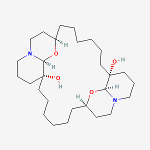 molecular formula C28H50N2O4 B1235060 (+)-Araguspongine C 