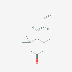 B1235071 4-(1,3-Butadienyl)-3,5,5-trimethylcyclohex-2-en-1-one CAS No. 5896-02-6