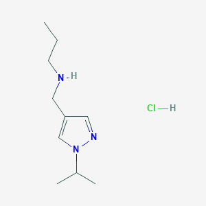 molecular formula C10H20ClN3 B12351071 [(1-isopropyl-1H-pyrazol-4-yl)methyl]propylamine CAS No. 1856077-71-8