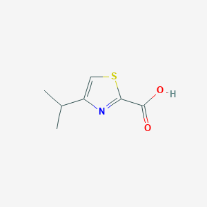 molecular formula C7H9NO2S B123513 4-Isopropylthiazole-2-carboxylic acid CAS No. 300831-06-5