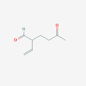 molecular formula C8H12O2 B123514 2-Ethenyl-5-oxohexanal CAS No. 157992-97-7