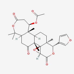 [(1R,2R,4S,7S,8S,12R,13R)-7-(furan-3-yl)-1,8,12,17,17-pentamethyl-5,15,20-trioxo-3,6,16-trioxapentacyclo[9.9.0.02,4.02,8.012,18]icosan-13-yl] acetate