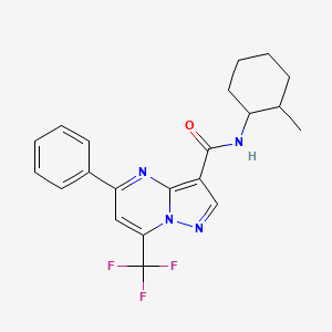 N-(2-methylcyclohexyl)-5-phenyl-7-(trifluoromethyl)-3-pyrazolo[1,5-a]pyrimidinecarboxamide