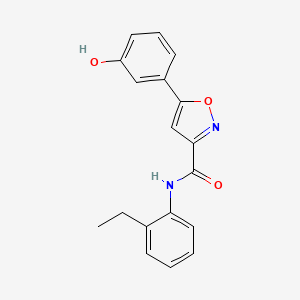 N-(2-ethylphenyl)-5-(3-hydroxyphenyl)-3-isoxazolecarboxamide