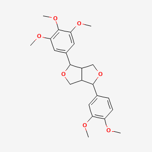 3-(3,4-Dimethoxyphenyl)-6-(3,4,5-trimethoxyphenyl)-1,3,3a,4,6,6a-hexahydrofuro[3,4-c]furan