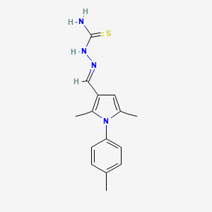 [(E)-[2,5-dimethyl-1-(4-methylphenyl)pyrrol-3-yl]methylideneamino]thiourea