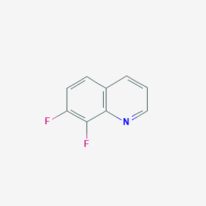 molecular formula C9H5F2N B123522 7,8-Difluoroquinoline CAS No. 145241-76-5