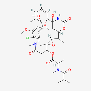 Maytansine, N(2')-deacetyl-15-methoxy-N(2')-(2-methyl-1-oxopropyl)-